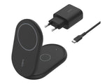BELKIN BOOSTCHARGE Qi2 15w Magnetic 2in1 Stand Black