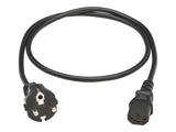 EATON TRIPPLITE PDU Power Cord C13 to Schuko CEE 7/7 - 10A 250V H05VV-F 1M 3.28 FT. Black