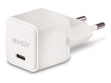 LINDY 20W Type C PD Charger EU Plug