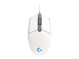 LOGITECH Gaming Mouse G203 LIGHTSYNC Mouse optical 6 buttons wired USB white