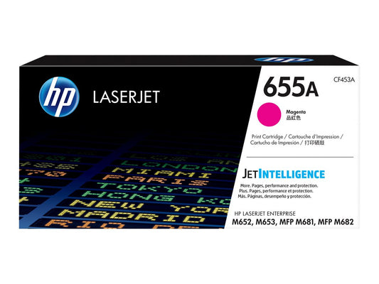 HP 655A original LaserJet Toner cartridge CF453A Magenta