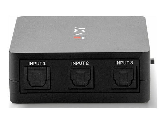 LINDY 3 Port TosLink Optical Audio Switch