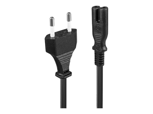 LINDY Mains Cable with Euro Connector 2m