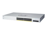 CISCO Business Switching CBS220 Smart 24-port Gigabit Full PoE 382W 4x10G SFP+ uplink