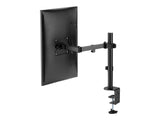 TNB ERGO Line Single Height Adjustable Monitor Stand Screen Pole With Simple Articulation And Height Adjustment