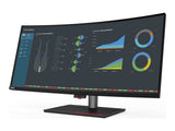 LENOVO ThinkVision P40w-20 - incurvé - 40p - WUHD 75 Hz - 4 ms - 2xThunderbolt 4, DisplayPort, HDMI - Battery Charging 1.2