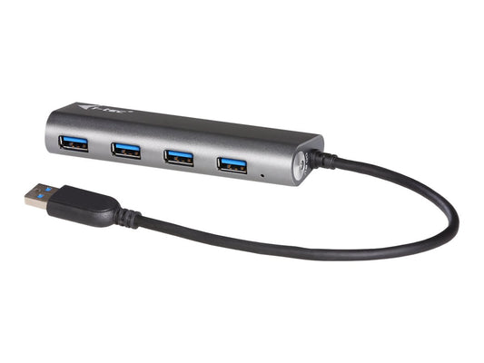 I-TEC USB 3.0 Metal Charging HUB 4 Port with power adaptor 4xUSB charging port. For Tablets Notebooks Ultrabooks PC