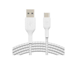 BELKIN BOOST CHARGE USB-A to USB-C Cable Braided 2M White