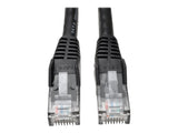 EATON TRIPPLITE Cat6 Gigabit Snagless Molded UTP Ethernet Cable RJ45 M/M Black 3ft. 0.91m