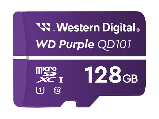 WD Purple 128Go Surveillance microSD XC Class - 10 UHS 1