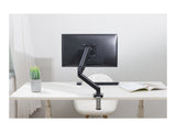 TNB ERGO Line Single Monitor Articulated Arm And Gas Spring Adjustment Material Steel For Screen Size
