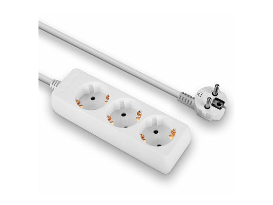 LINDY Mains 3 way gang socket