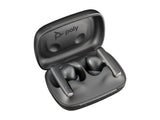HP Poly Voyager Free 60 UC Carbon Black Earbuds +BT700 USB-C Adapter +Basic Charge Case