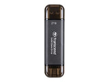 TRANSCEND 2To External SSD ESD310C USB 10Gbps Type C/A