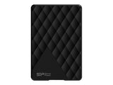 SILICON POWER External HDD Diamond D06 2To 2.5p Black Classic and stylish diamond-check pattern Slim and light-weighted design LED