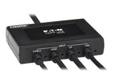 EATON TRIPPLITE 4-Port Presentation Adapter 4K 60Hz 4:4:4 HDMI DP USB-C and 1080p VGA to HDMI Built-In Cables