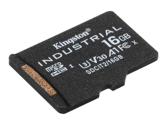 KINGSTON 16Go microSDHC Industrial C10 A1 pSLC Card Single Pack w/o Adapter