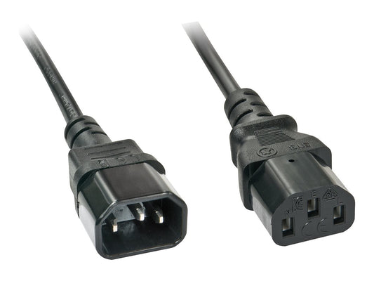 LINDY 2m IEC-Extension Cable C14 to C13