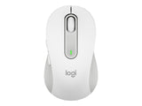 LOGITECH Signature M650 for Business Mouse wireless Bluetooth 2.4 GHz Bolt USB receiver off-white