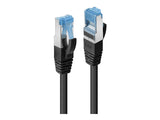 LINDY 10m Cat.6A S/FTP TPE Black TPE Patch Cable
