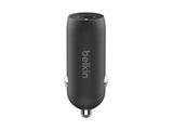BELKIN BOOST CHARGE 20w USB-C PD Single Car Charger Black