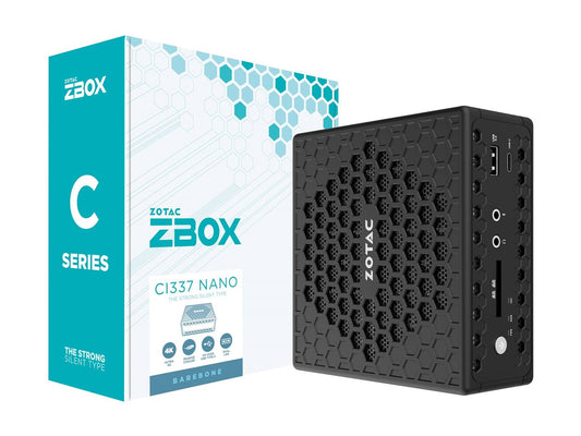 ZOTAC ZBOX CI337 NANO Mini-PC Barebone Intel N100 1xDDR5 SODIMM SATA M.2