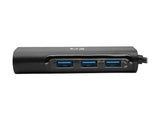 EATON TRIPPLITE 3-Port USB-C Hub with LAN Port USB-C to 3x USB-A Ports and Gbe USB 3.0 Black
