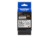 BROTHER P-TOUCH TZE-S131 noir sur clear 12mm extra gluant