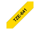 BROTHER P-TOUCH TZE-641 noir sur jaune 18mm