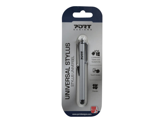 PORT DESIGNS UNIVERSAL STYLUS FOR TABLETS SILVER