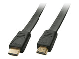 LINDY HDMI HighSpeed Flat Cable 0.5m HDMI 2.0/HDTV and HDCP compatible
