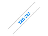 BROTHER P-TOUCH TZE-223 bleu sur blanc 9mm