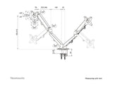 NEOMOUNTS DS70-700BL2 Support décran à fixer 17-27p - ressort à gaz