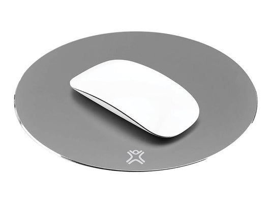 XTREMEMAC Tapis de souris rond en aluminium Gris
