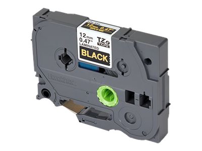 BROTHER P-TOUCH TZE-334 gold sur noir 12mm