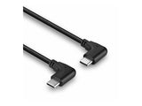 LINDY 1m USB 2.0 Type C Cable 2 x 90 Right Angle