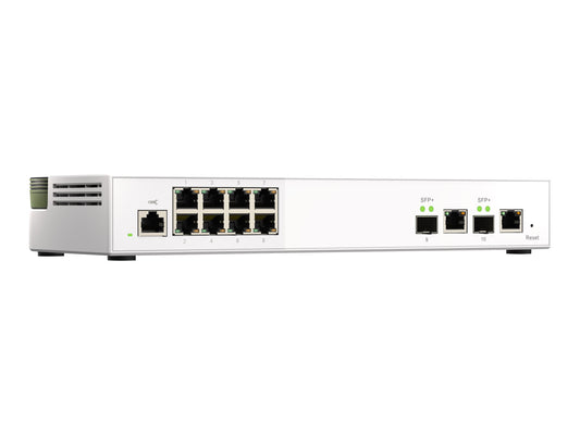 QNAP QSW-M2108-2C 8 port 2.5Gbps 2 port 10Gbps SFP+/ NBASE-T Combo web managed switch