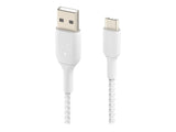 BELKIN BOOST CHARGE USB-A to USB-C Cable Braided 3M White