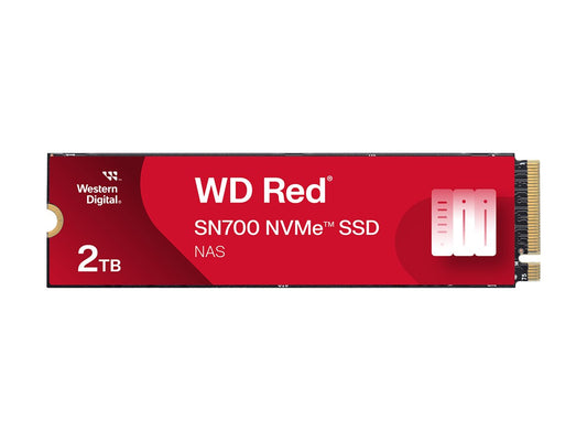 WD Red SSD SN700 NVMe 2To M.2 2280 PCIe Gen3 8Gb/s internal drive for NAS devices POWERED BY SANDISK