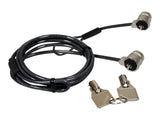 PORT TWIN HEAD KEYED SECURITY CABLE