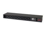 APC Rack PDU Metered 1U 16A 230V 8C13 Input Connections IEC-320 C20