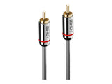 LINDY Cromo Line Audio Cable Digital Coaxial RCA-RCA M-M 1m anthrazit