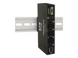 EATON TRIPPLITE 4-Port Industrial-Grade USB 2.0 Hub 15kV ESD Immunity Metal Housing Mountable