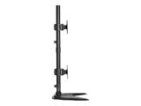 EATON TRIPPLITE Dual Vertical Flat-Screen Desk Stand/Clamp Mount 15inch to 27inch Flat-Screen Displays