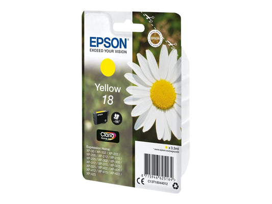 EPSON 3LB 18 ink cartridge yellow standard capacity 3.3ml 180 pages 1-pack RF-AM blister w/s