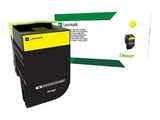 LEXMARK 802XY cartouche de toner jaune très haute capacité 4.000 pages pack de 1 retour program