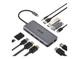 ACER 12-IN-1 TYPE-C DONGLE 2xUSB3.2 2xUSB2.0 2xHDMI DisplayPort Type C PowerDelivery SD Card reader TF Card reader 1000M Ethernet
