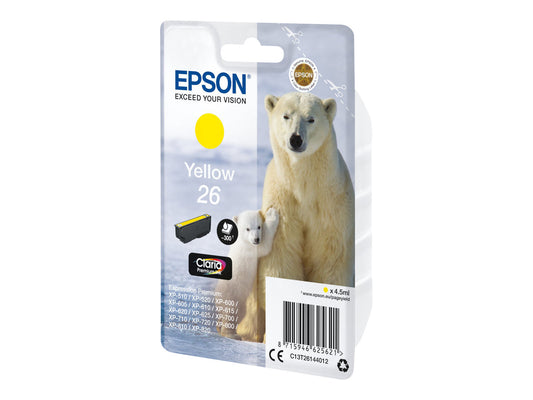EPSON 3LB 26 ink cartridge yellow standard capacity 4.5ml 300 pages 1-pack RF-AM blister w/s