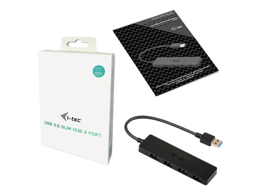 I-TEC USB 3.0 Slim Passive HUB 4 Port without power adapter ideal for Notebook Ultrabook Tablet PC