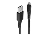 LINDY 1m USB to Lightning Cable black Charge and sync Cable for iPhone iPad & iPod